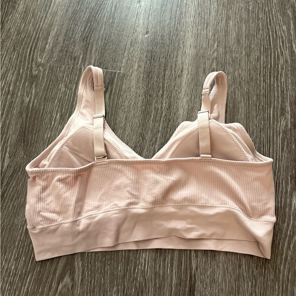 Jockey Light Pink Ribbed Bralette - Picture 2 of 3